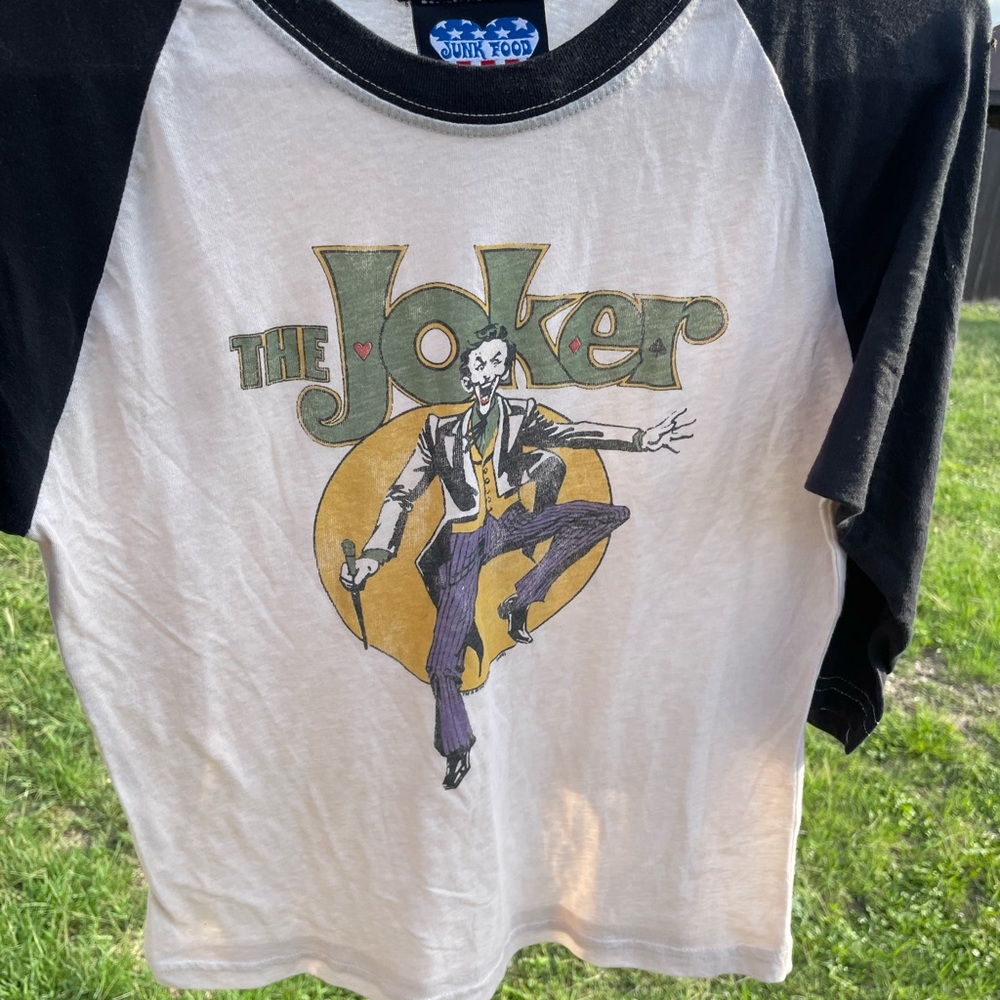 Y2k JUNKFOOD The Joker Raglan baseball tee - Picture 11 of 17